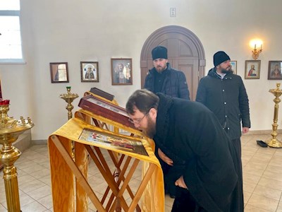 Митрополит Игнатий посетил Архиерейское подворье — храм святого благоверного князя Михаила Черниговского и боярина его Феодора на Увекском кладбище в г. Саратове