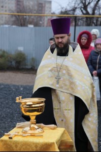 Совершен чин освящения колоколов храма, построенного в поселке Северный Ленинского района г. Саратова