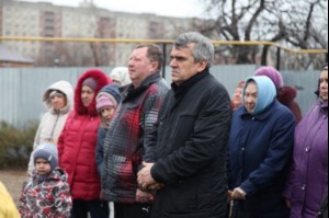 Совершен чин освящения колоколов храма, построенного в поселке Северный Ленинского района г. Саратова