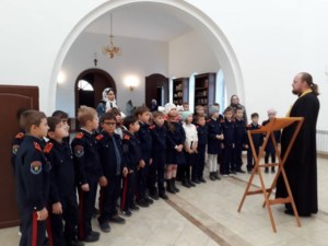 Юным казакам рассказали о празднике Покрова Пресвятой Богородицы