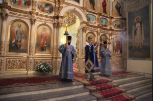 Всенощное бдение в Покровском храме г. Саратова
