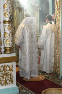 Божественная литургия в храме в честь Покрова Божией Матери г.Саратова