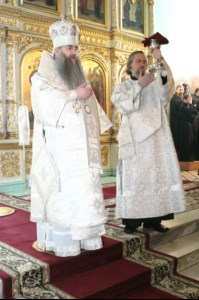 Божественная литургия в храме в честь Покрова Божией Матери г.Саратова