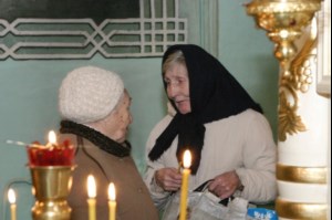 Божественная литургия в храме в честь Покрова Божией Матери г.Саратова