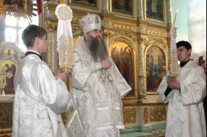 Божественная литургия в храме в честь Покрова Божией Матери г.Саратова