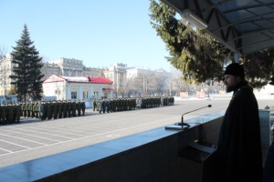 Священник принял участие в торжественном мероприятии по случаю Дня войск национальной гвардии Российской Федерации