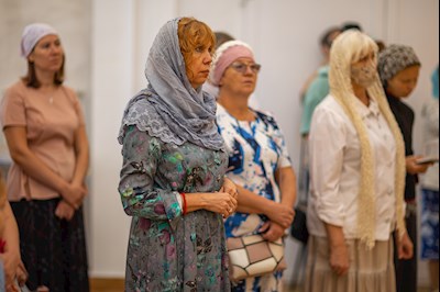 В день престольного праздника в храме Нерукотворного Образа Спасителя г. Саратова прошло архиерейское богослужение