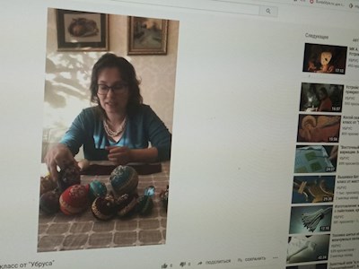 Участницы золотошвейного кружка Троицкого собора приняли участие в онлайн-мастер-классе