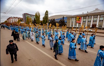 Крестный ход в день Казанской иконы Божией Матери