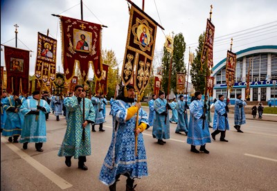 Крестный ход в день Казанской иконы Божией Матери