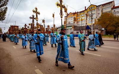 Крестный ход в день Казанской иконы Божией Матери