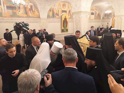 Божественная литургия в Храме Христа Спасителя