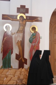 Божественная литургия в Свято-Алексиевском женском монастыре Саратова