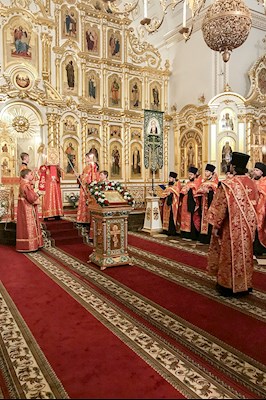 Всенощное бдение в кафедральном соборе святого праведного Феодора Ушакова г. Саранска