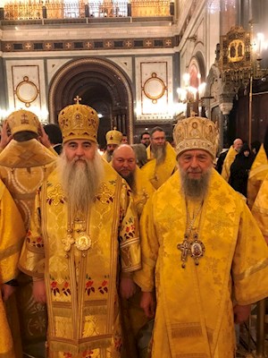Божественная литургия в Храме Христа Спасителя