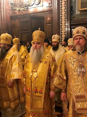 Божественная литургия в Храме Христа Спасителя