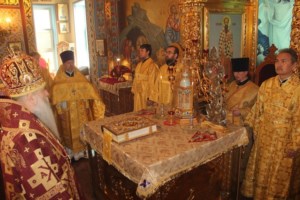 Божественная литургия в Казанском соборе г. Элисты