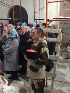 В строящемся храме в честь иконы Божией Матери «Всех скорбящих Радость» совершен праздничный молебен