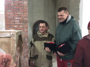В строящемся храме в честь иконы Божией Матери «Всех скорбящих Радость» совершен праздничный молебен