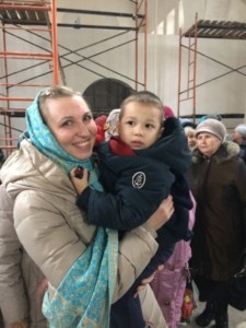 В строящемся храме в честь иконы Божией Матери «Всех скорбящих Радость» совершен праздничный молебен