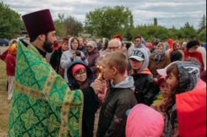 Состоялся молебен на начало строительство храма в р.п. Октябрьский городок Татищевского района