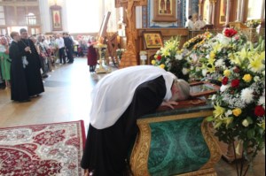 Божественная литургия в Благовещенском кафедральном соборе г. Воронежа