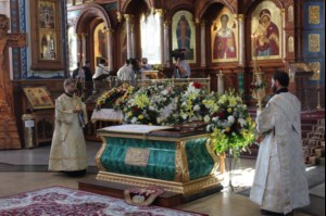 Божественная литургия в Благовещенском кафедральном соборе г. Воронежа
