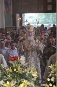 Божественная литургия в Благовещенском кафедральном соборе г. Воронежа