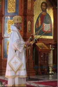 Божественная литургия в Благовещенском кафедральном соборе г. Воронежа