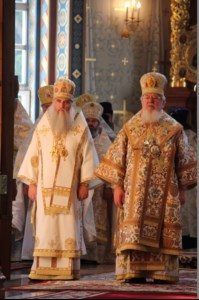 Божественная литургия в Благовещенском кафедральном соборе г. Воронежа