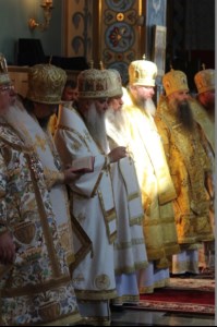 Божественная литургия в Благовещенском кафедральном соборе г. Воронежа
