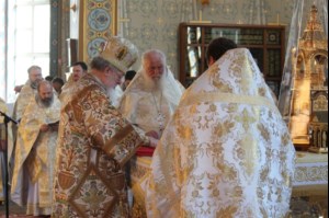 Божественная литургия в Благовещенском кафедральном соборе г. Воронежа