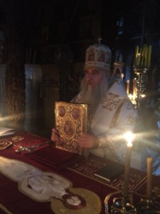 Митрополит Лонгин совершил Литургию в Афонском болгарском монастыре Зограф