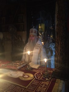 Митрополит Лонгин совершил Литургию в Афонском болгарском монастыре Зограф