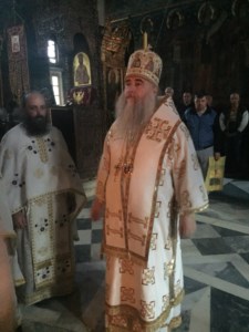 Митрополит Лонгин совершил Литургию в Афонском болгарском монастыре Зограф