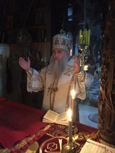 Митрополит Лонгин совершил Литургию в Афонском болгарском монастыре Зограф