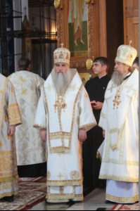 Божественная литургия в Благовещенском кафедральном соборе г. Воронежа