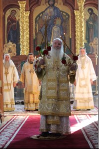 Божественная литургия в Благовещенском кафедральном соборе г. Воронежа