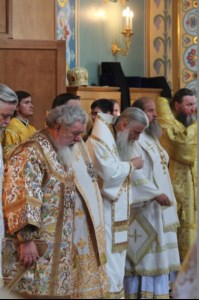 Божественная литургия в Благовещенском кафедральном соборе г. Воронежа