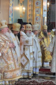 Божественная литургия в Благовещенском кафедральном соборе г. Воронежа
