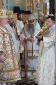 Божественная литургия в Благовещенском кафедральном соборе г. Воронежа