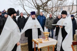 Освящение иордани в селе Кувыка Татищевского района