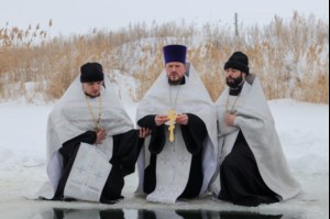 Освящение иордани в селе Кувыка Татищевского района