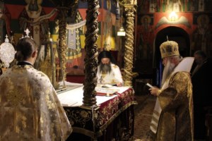 Божественная литургия в Рыльском мужском ставропигиальном монастыре (Болгария)
