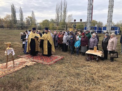 Совершен чин основания храма в селе Сторожевка