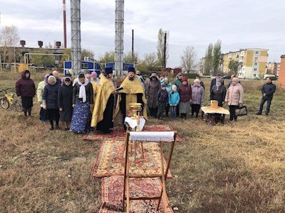 Совершен чин основания храма в селе Сторожевка