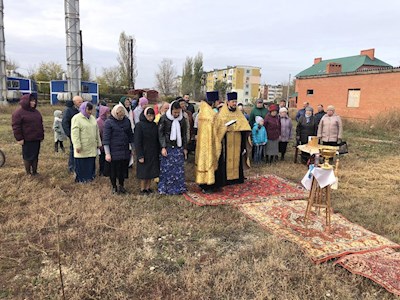 Совершен чин основания храма в селе Сторожевка