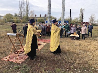 Совершен чин основания храма в селе Сторожевка
