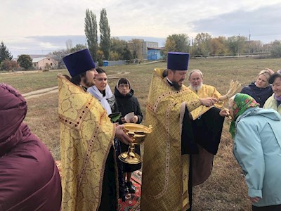 Совершен чин основания храма в селе Сторожевка