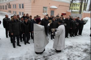 В областном ГУВД совершен чин Великого освящения воды